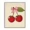 Stupell Industries Cherries with Pink Plaid Bow Framed Giclee, design by Christine Simpson Art